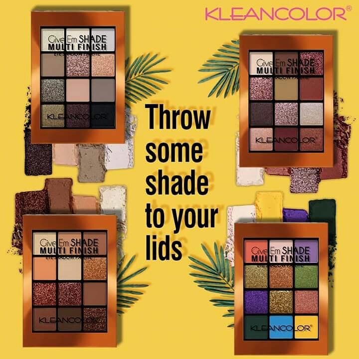 Pack de 4 Give Em Shade Multi Finish paleta de sombras